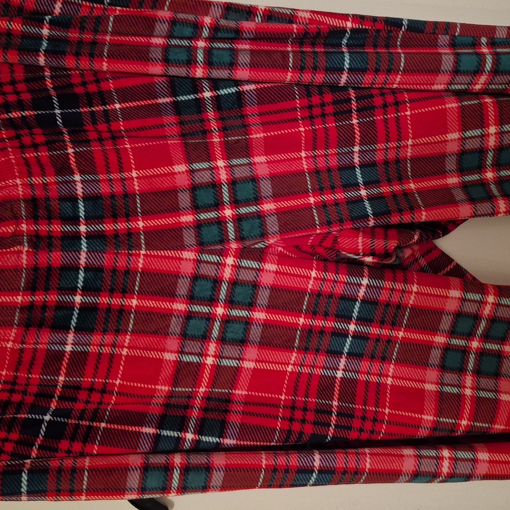 Laura Ashley Red and Green Plaid Womens Pajama Set Sz Large - Picture 4 of 5